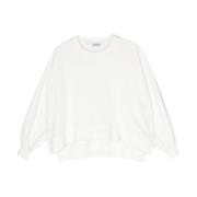 Dondup Bianco Sweatshirt White, Dam