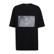 Balmain Main Lab hologram T-shirt Black, Herr