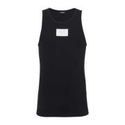 Balmain Sleeveless Tops Black, Herr