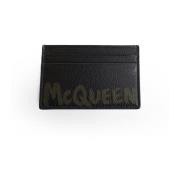 Alexander McQueen Graffiti Logo Korthållare Black, Herr