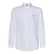 Polo Ralph Lauren Vit Skjorta med Knappar och Blå Pony Brodyr White, H...