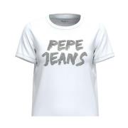 Pepe Jeans Stilfull T-Shirt White, Dam