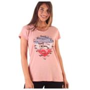 Blauer Dam Bomull T-shirt Pink, Dam