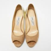 Jimmy Choo Pre-owned Pre-owned Laeder klackskor Beige, Dam