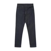 Canali Jeans med logopatch Blue, Herr