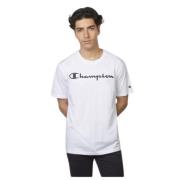 Champion Herr Lättvikts Bomull T-shirt White, Herr