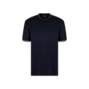 Emporio Armani Navy Neck T-Shirt Blue, Herr