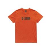 G-star Herr Ekologisk Bomull T-Shirt Orange, Herr