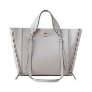 Mulberry Small Bayswater Zip Tote, Pale Grey Gray, Dam