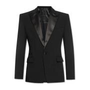 Balmain Enkelknäppt blazer Black, Herr