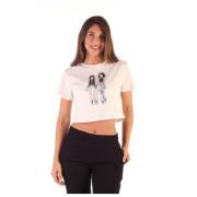Kendall + Kylie Dam Bomull T-shirt White, Dam