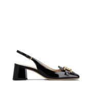 Tod's Svart Sling Back Catena Klack Black, Dam