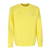 Nike Club Crew BB Sweatshirt - Yellow Strike/White Yellow, Herr