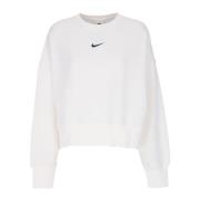 Nike Oversized Crewneck Fleece Sweatshirt Beige, Dam