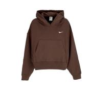 Nike Oversized Pullover Hoodie för kvinnor Brown, Dam