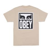Obey Eyes Icon 2 Streetwear T-Shirt Beige, Herr