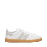 Hogan Vita Läder Sneakers med Mocka Detaljer White, Dam