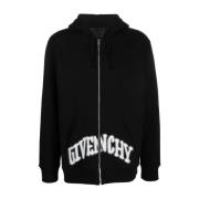 Givenchy Svart huvtröja med Paris Skull tryck Black, Herr