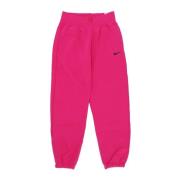 Nike Phoenix Fleece High-Waisted Oversized Pant Pink, Dam