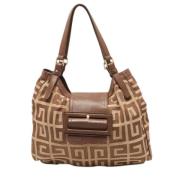 Givenchy Pre-owned Pre-owned Canvas handvskor Brown, Dam