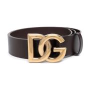 Dolce & Gabbana Logo DG Bälte Brown, Herr