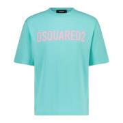 Dsquared2 Logo-Print T-Shirt Green, Herr