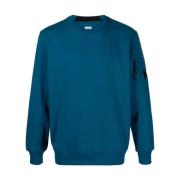 C.p. Company Diagonal Raised Fleece Sweatshirt Blue, Herr