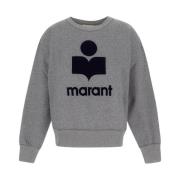 Isabel Marant Étoile Mjuk bomullsweatshirt för kvinnor Gray, Dam