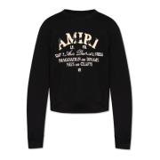 Amiri Sweatshirt med logotyp Black, Herr