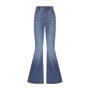 Chloé Blå Flare Jeans för Kvinnor Blue, Dam