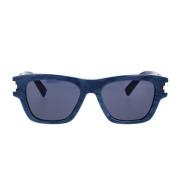 Dior Moderna Rektangulära Solglasögon med Blå Marmoreffekt Blue, Unise...