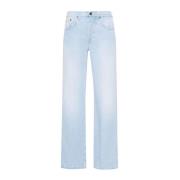 Dondup Ljusblå Wide Leg Jeans Blue, Dam