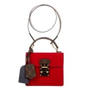 Louis Vuitton Vintage Pre-owned Tyg handvskor Red, Dam