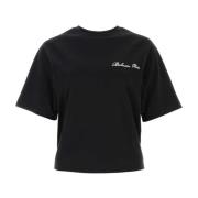Balmain Svart bomull T-shirt Black, Dam