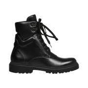 Moncler Patty Combat Boots Black, Dam