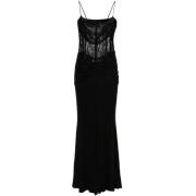 Alessandra Rich Svarta klänningar för kvinnor Black, Dam