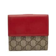 Gucci Vintage Pre-owned Belagd canvas plnbcker Red, Dam