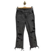 Alexander Wang Pre-owned Pre-owned Bomull jeans Black, Dam