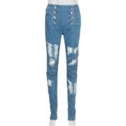 Balmain Pre-owned Pre-owned Denim jeans Blue, Dam