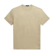 Ralph Lauren Klassisk Passform Jersey Crewneck T-Shirt Beige, Herr
