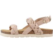 Geox Stiliga platta sandaler för kvinnor Beige, Dam