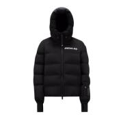 Moncler Ski Suisses Svart Matt Dunjacka Black, Dam