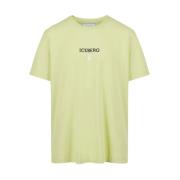 Iceberg Gul T-shirt med logotyp Yellow, Herr