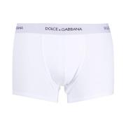 Dolce & Gabbana Logo Waist Bomullsboxershorts White, Herr