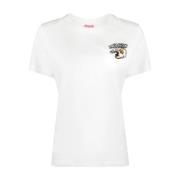 Kenzo Klassisk Tiger Jersey T-shirt White, Dam