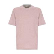 Brunello Cucinelli Rosa Bomull T-shirt för Män Pink, Herr