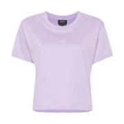 A.p.c. Lila Logo Print T-shirt Purple, Dam