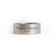 Maison Margiela Logo Graverad Palladiumring Gray, Unisex