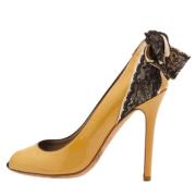 Dolce & Gabbana Pre-owned Pre-owned Spets klackskor Yellow, Dam