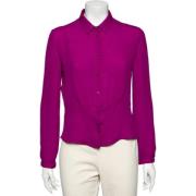 Armani Pre-owned Pre-owned Silke toppar Purple, Dam